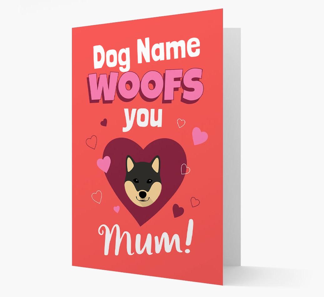 'I Woof You Mum' - Personalized {breedFullName} Card