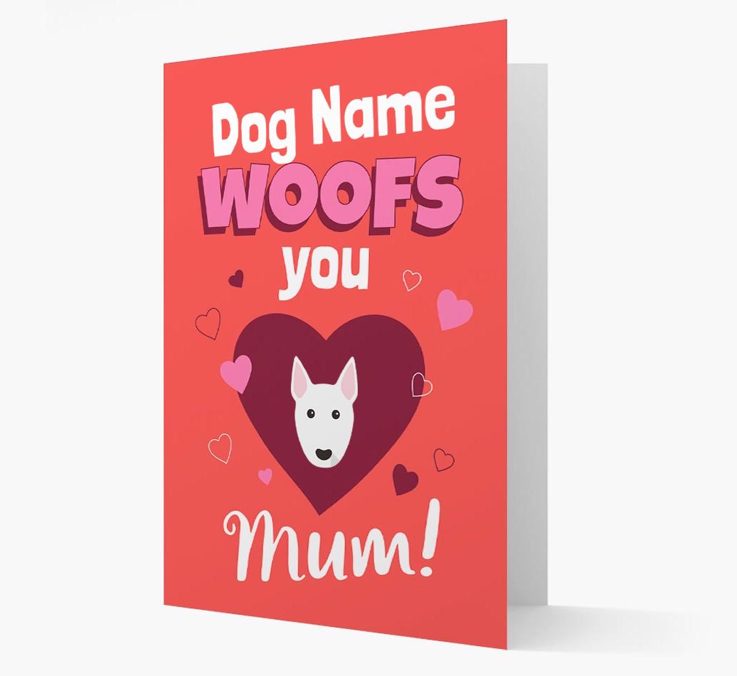 'I Woof You Mum' - Personalized {breedFullName} Card