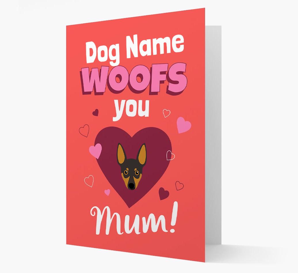 'I Woof You Mum' - Personalized {breedFullName} Card