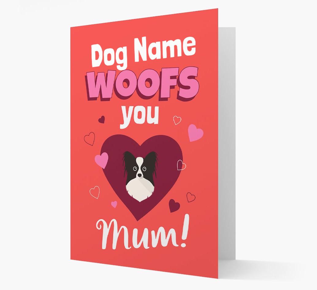 'I Woof You Mum' - Personalized {breedFullName} Card