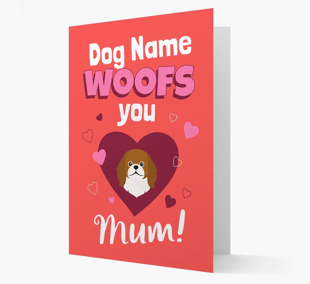'I Woof You Mum' - Personalized {breedFullName} Card