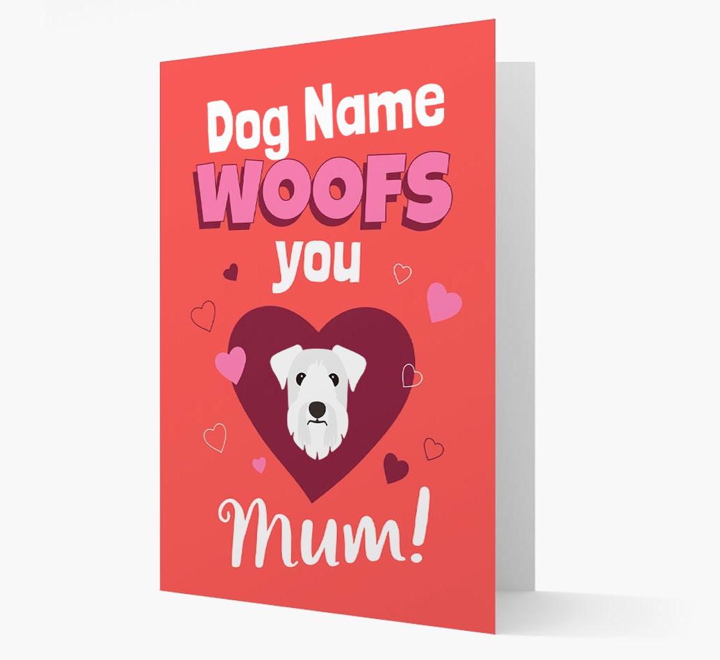 'I Woof You Mum' - Personalized {breedFullName} Card