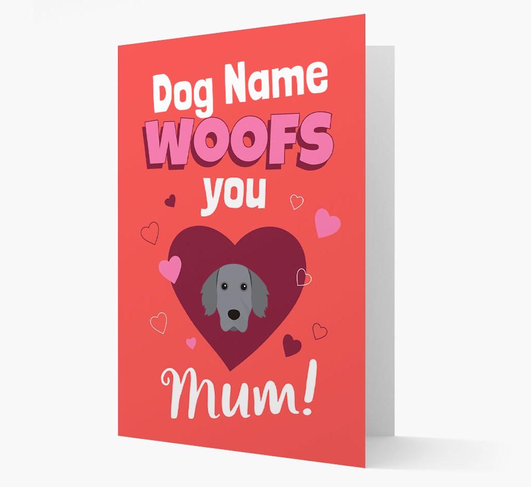 'I Woof You Mum' - Personalized {breedFullName} Card