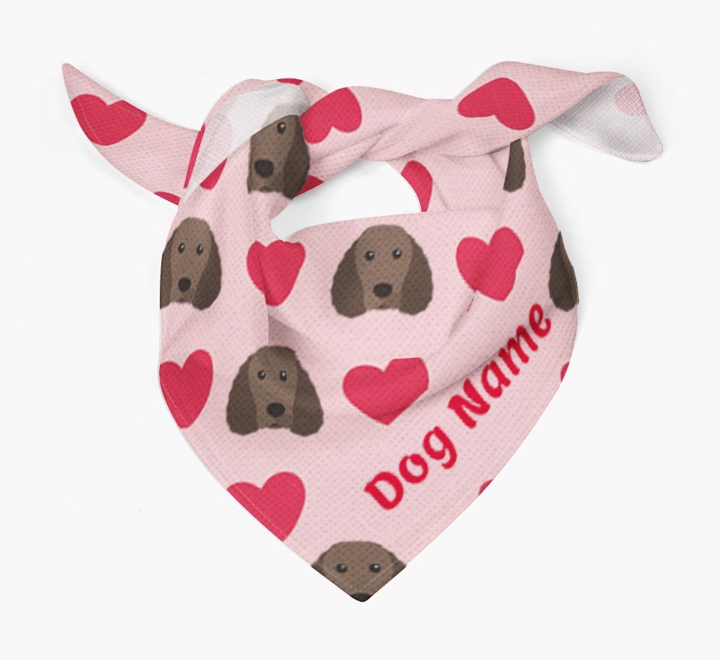 'Heart Pattern' - Personalised {breedFullName} Bandana