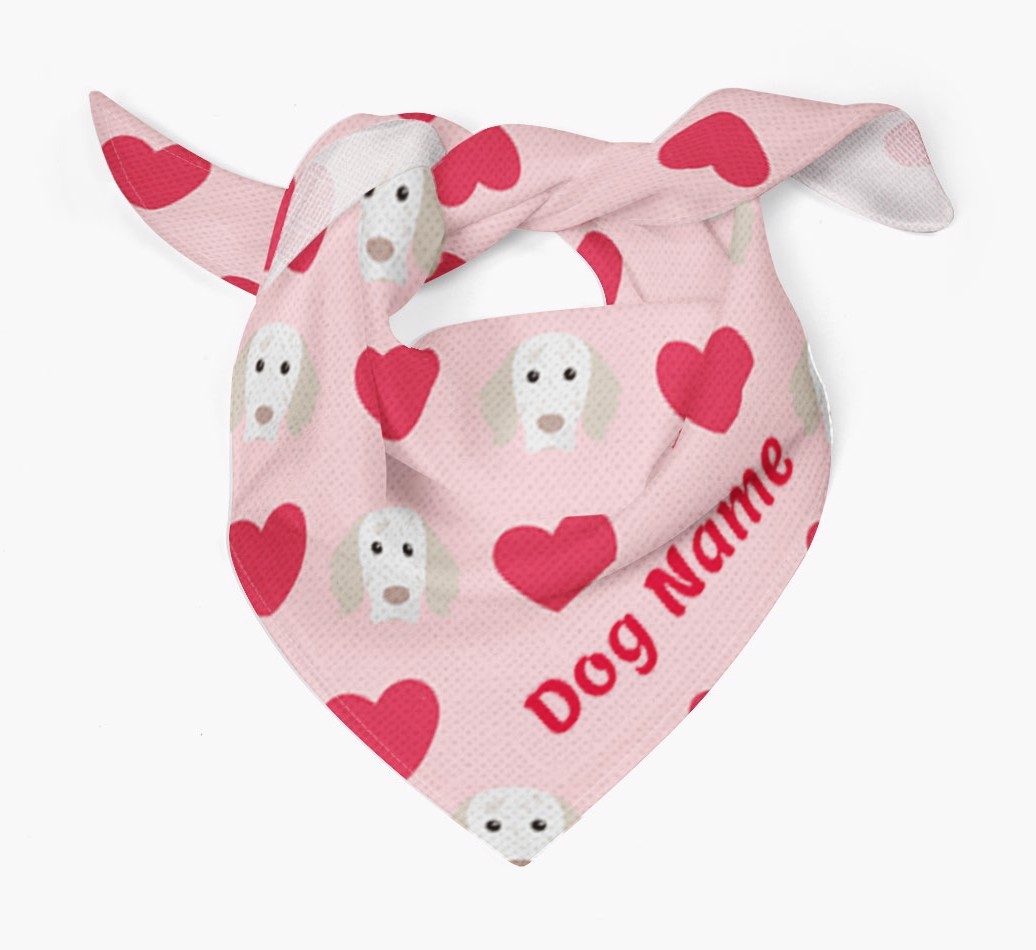 'Heart Pattern' - Personalised {breedFullName} Bandana