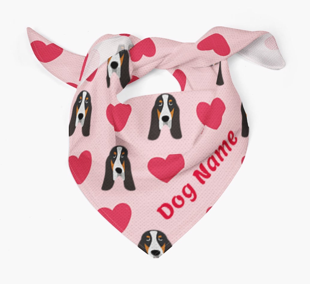 'Heart Pattern' - Personalised {breedFullName} Bandana