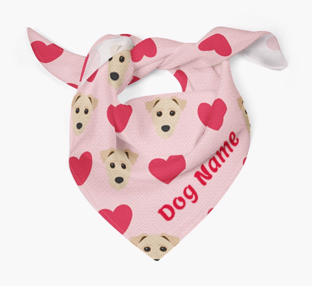 'Heart Pattern' - Personalised {breedFullName} Bandana