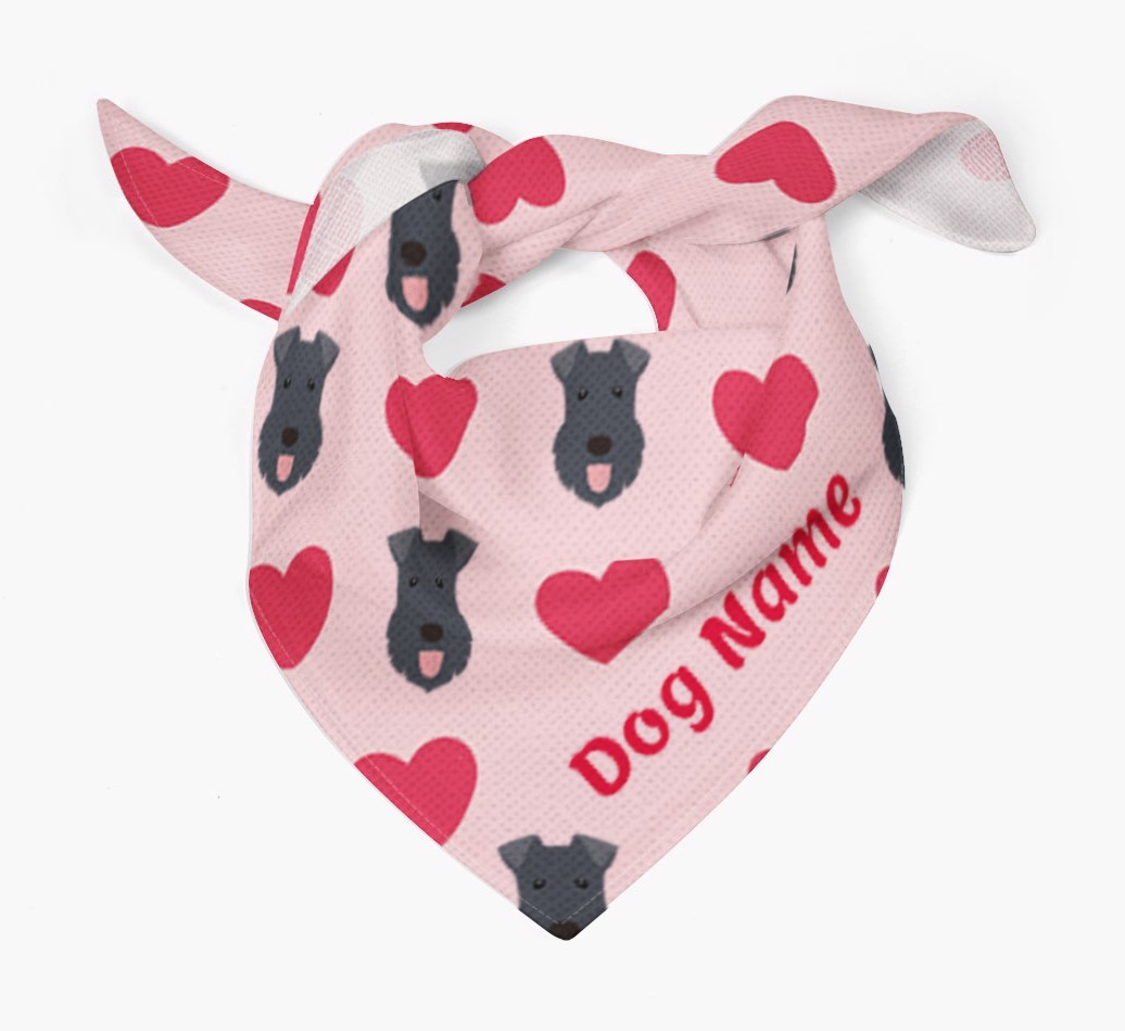 'Heart Pattern' - Personalised {breedFullName} Bandana