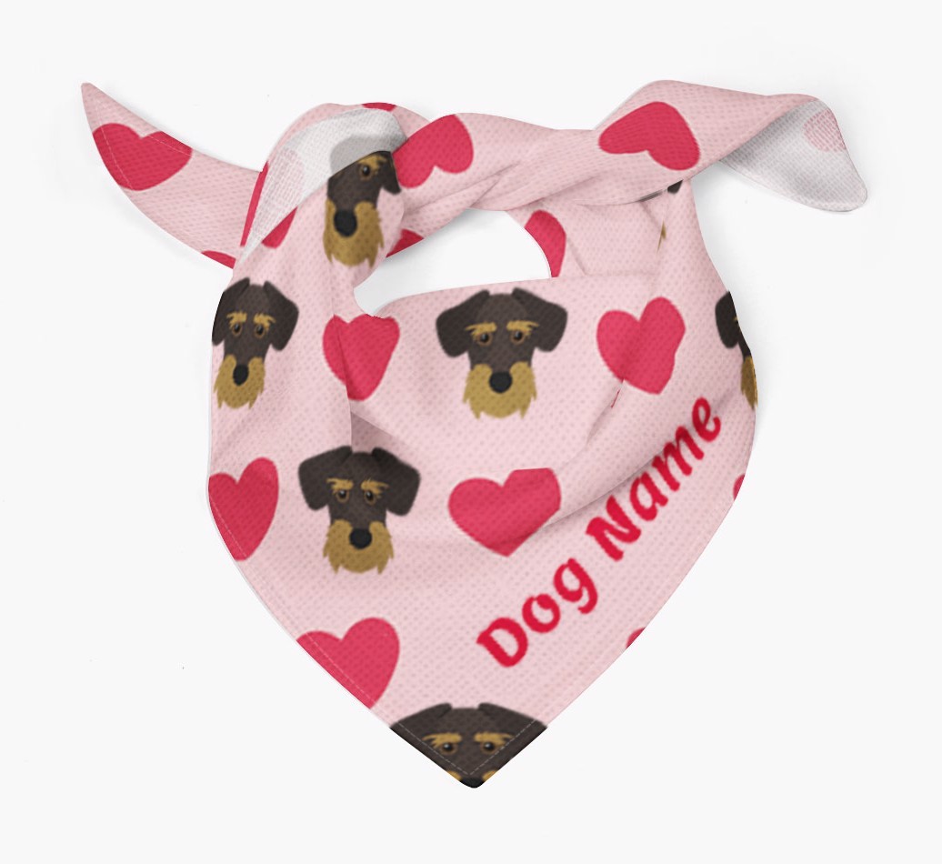 'Heart Pattern' - Personalised {breedFullName} Bandana