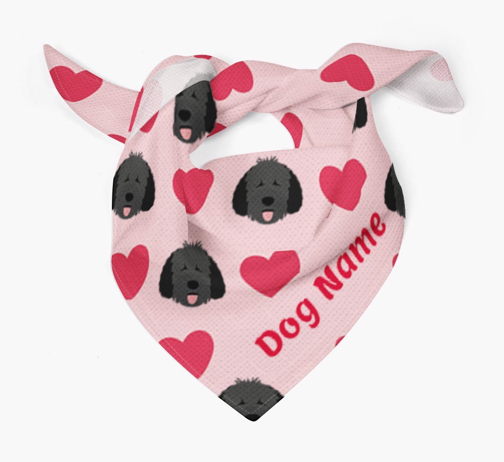'Heart Pattern' - Personalised {breedFullName} Bandana