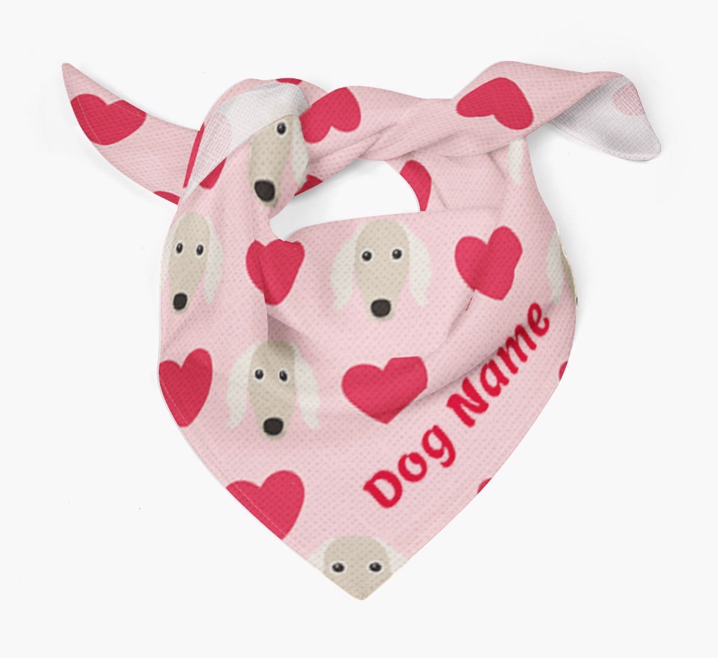 'Heart Pattern' - Personalized {breedFullName} Bandana