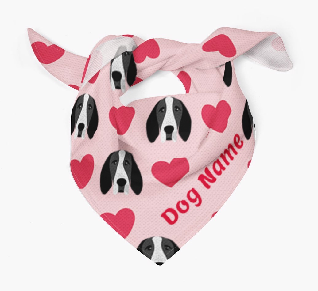 'Heart Pattern' - Personalized {breedFullName} Bandana