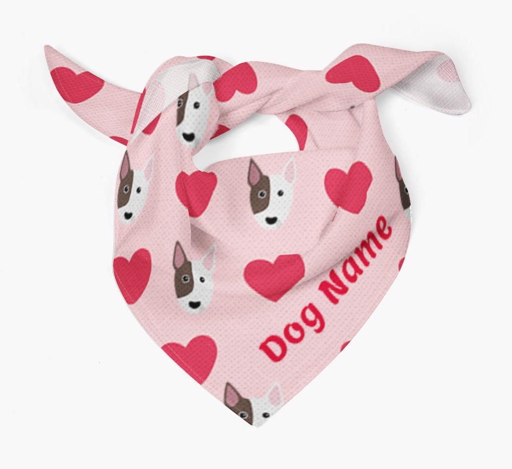 'Heart Pattern' - Personalized {breedFullName} Bandana