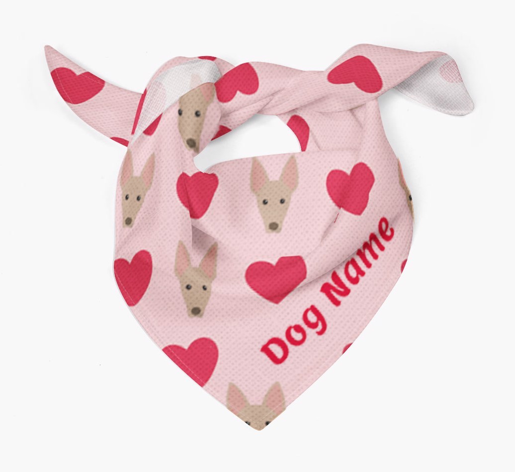 'Heart Pattern' - Personalized {breedFullName} Bandana