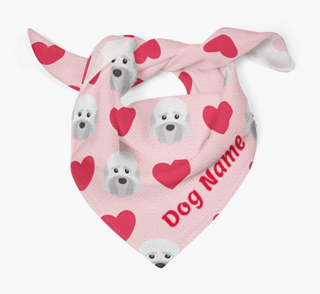 'Heart Pattern' - Personalized {breedFullName} Bandana