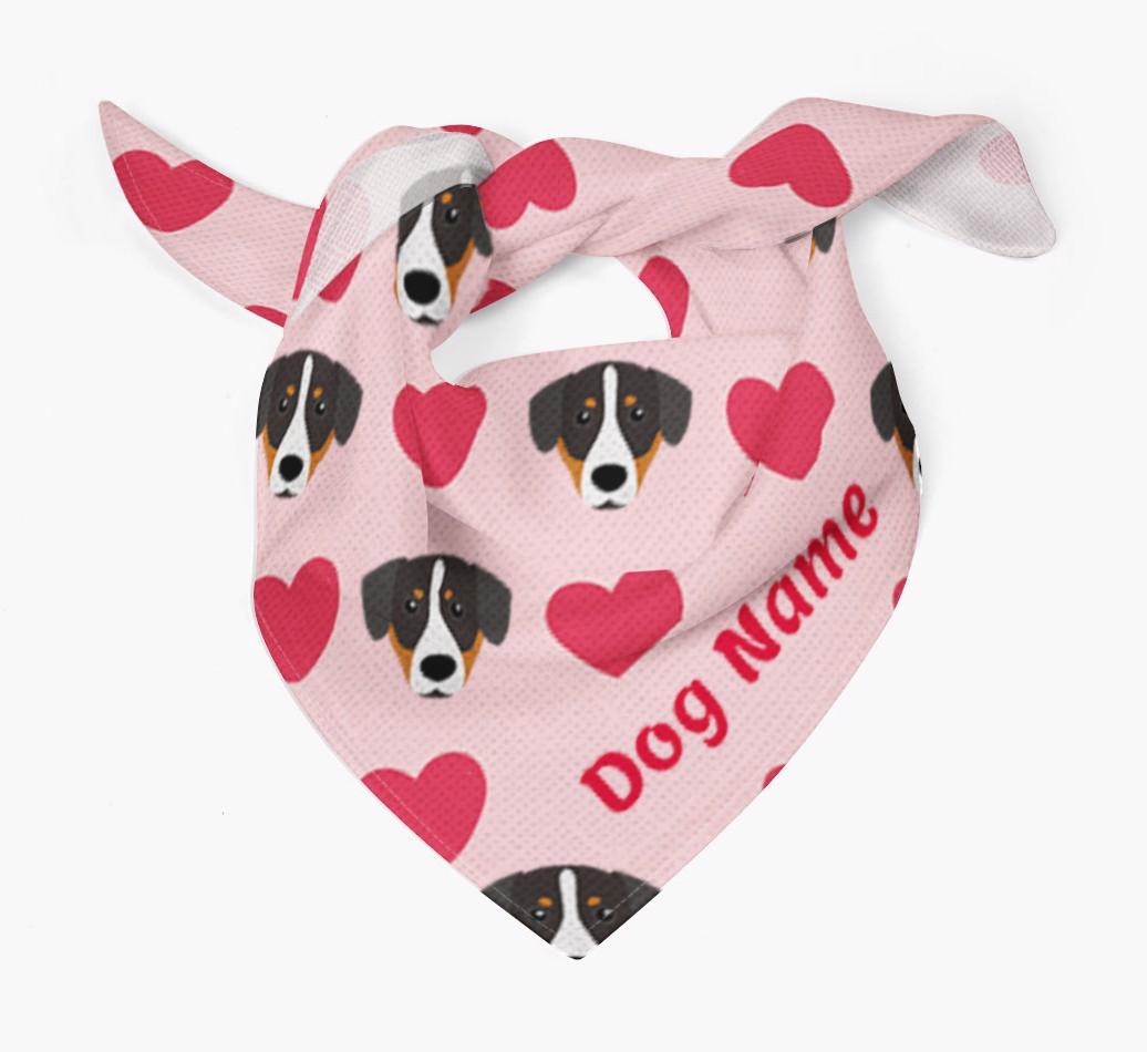 'Heart Pattern' - Personalized {breedFullName} Bandana