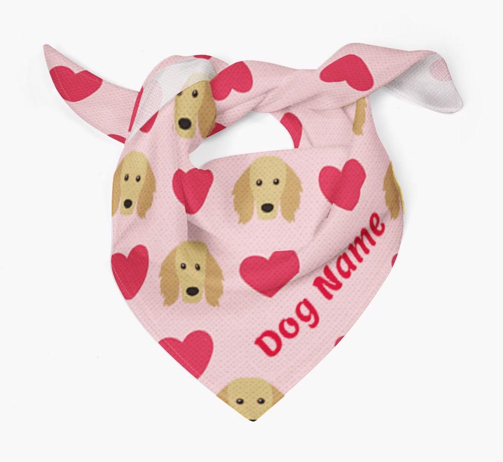 'Heart Pattern' - Personalized {breedFullName} Bandana