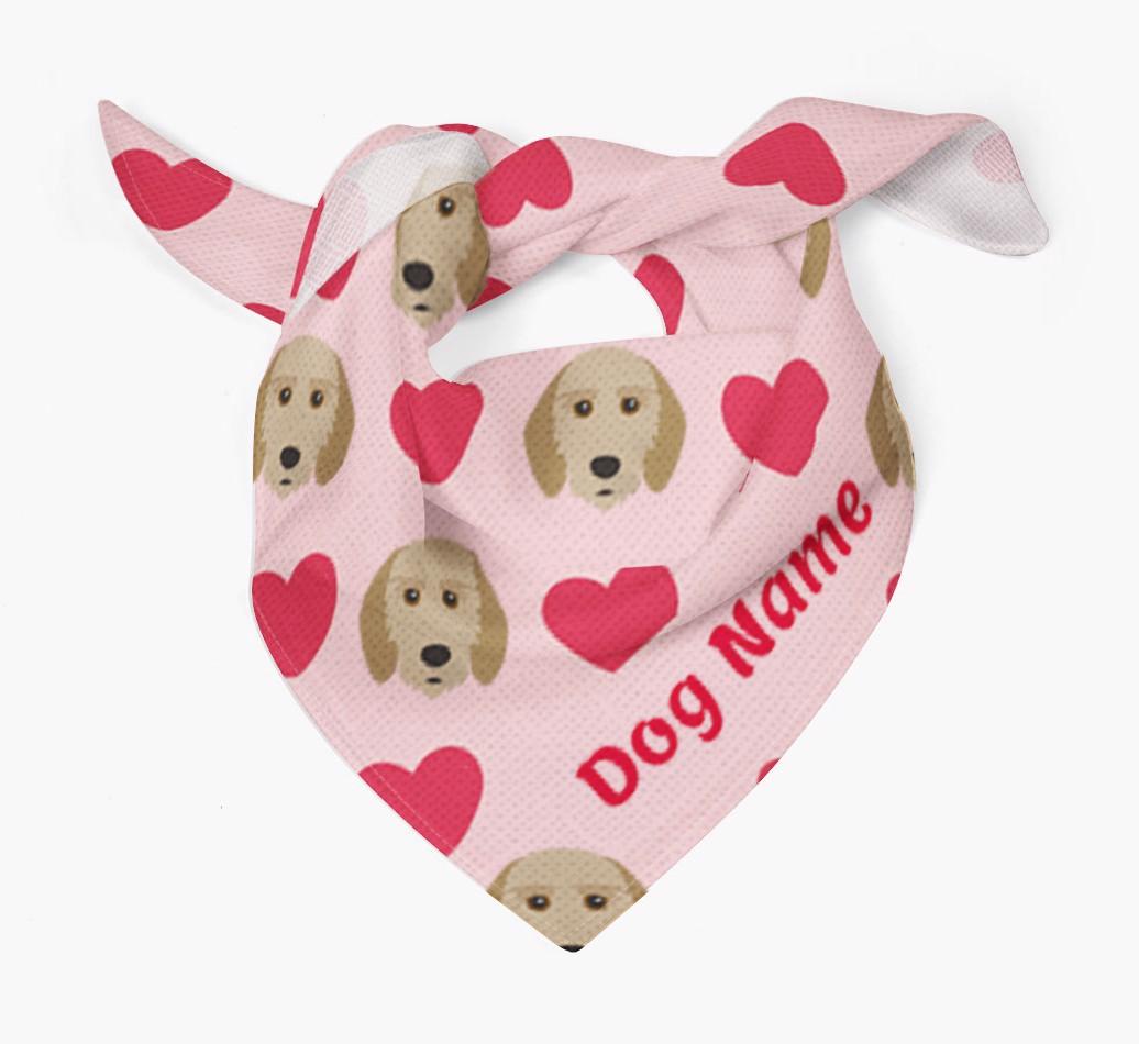 'Heart Pattern' - Personalized {breedFullName} Bandana