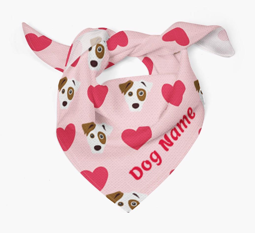 'Heart Pattern' - Personalized {breedFullName} Bandana