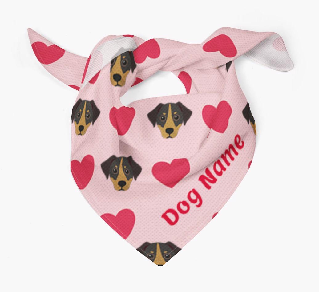 'Heart Pattern' - Personalized {breedFullName} Bandana