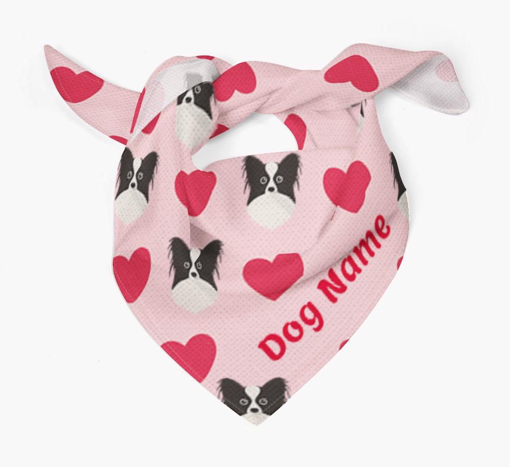 'Heart Pattern' - Personalized {breedFullName} Bandana