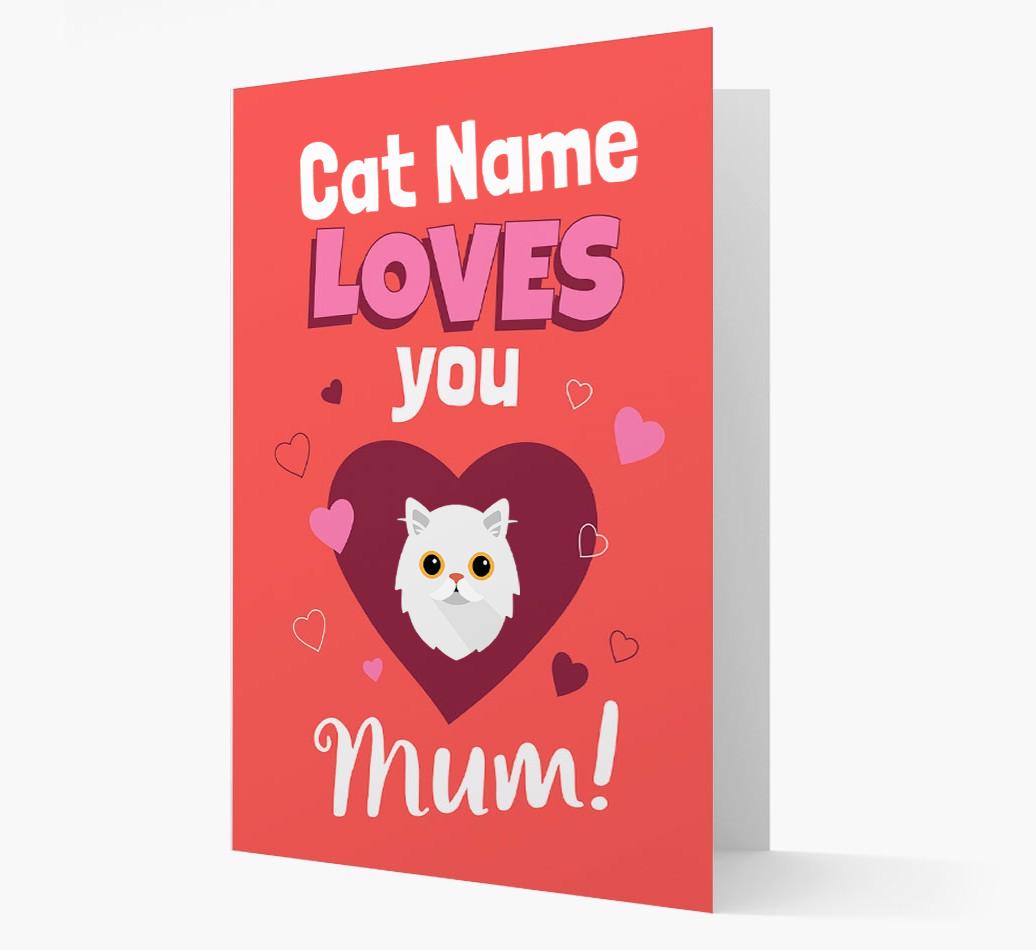 'Loves You Mum' - Personalised {breedCommonName} Card