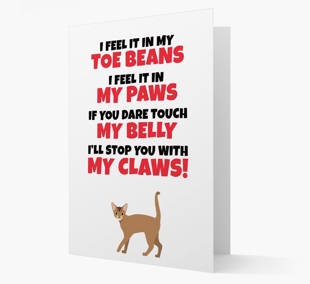 'I feel it in my...' - Personalised {breedCommonName} Card