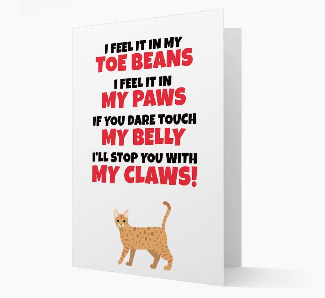'I feel it in my...' - Personalised {breedCommonName} Card