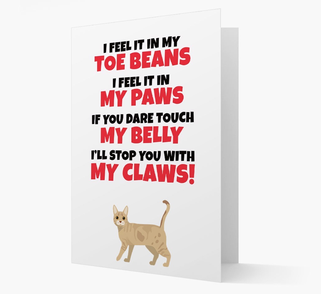 'I feel it in my...' - Personalised {breedCommonName} Card
