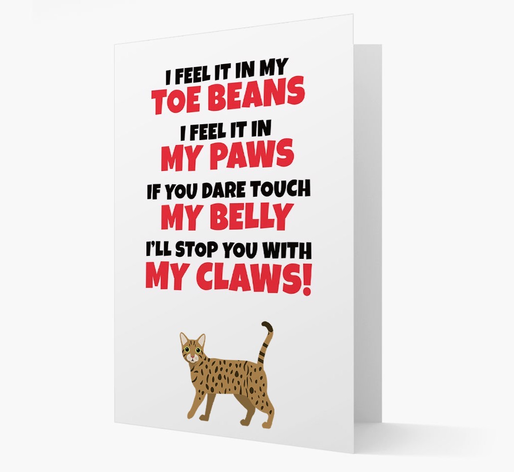 'I feel it in my...' - Personalised {breedCommonName} Card