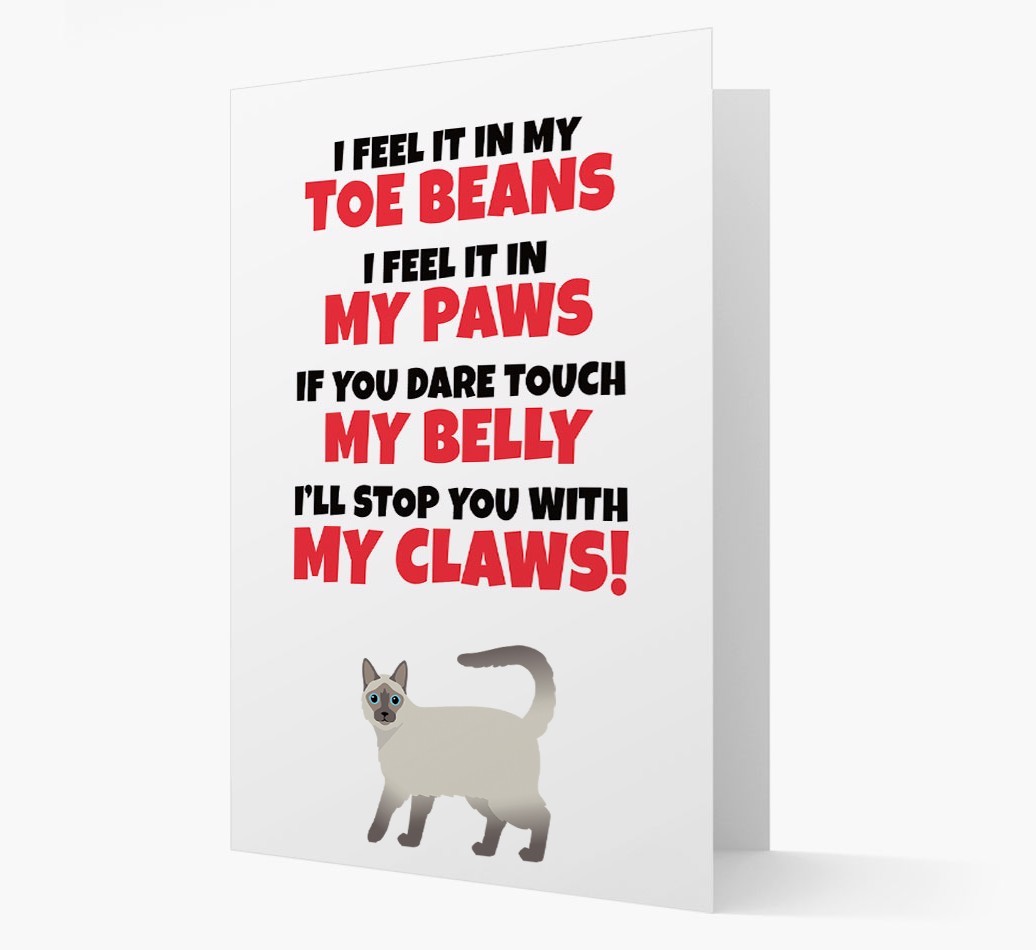 'I feel it in my...' - Personalised {breedCommonName} Card