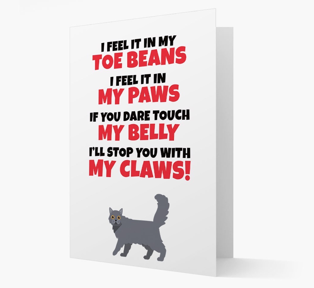 'I feel it in my...' - Personalised {breedCommonName} Card