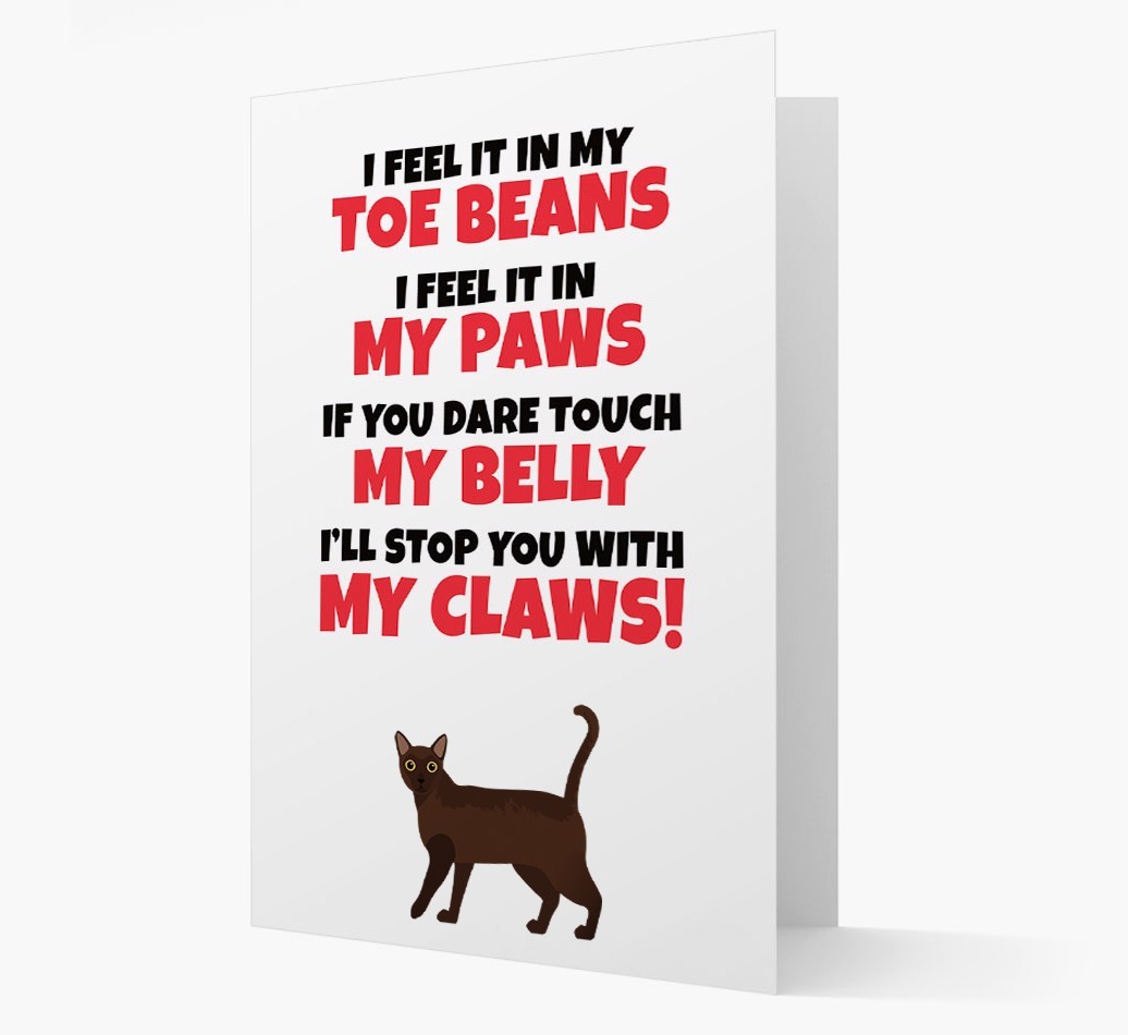 'I feel it in my...' - Personalised {breedCommonName} Card