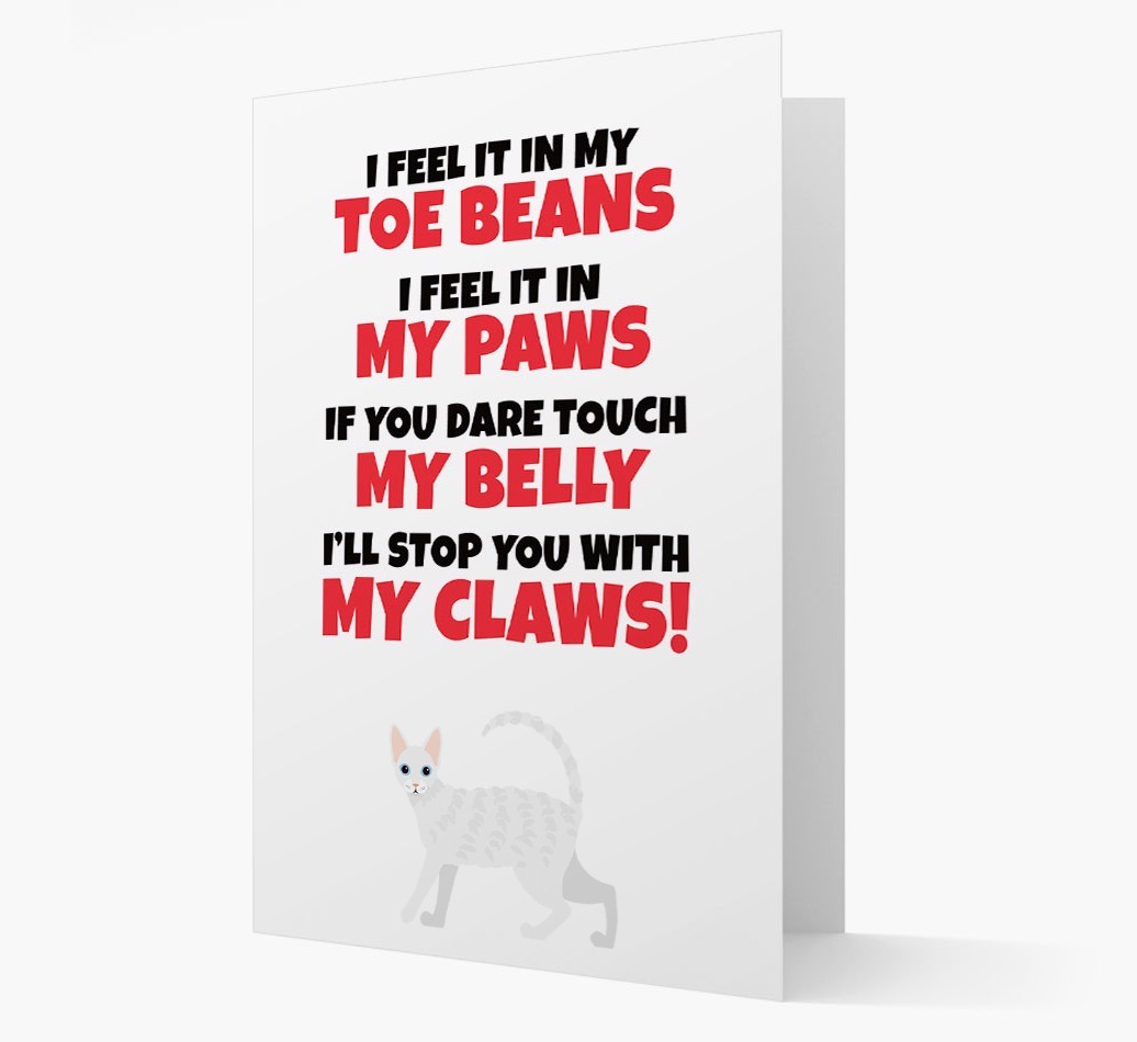 'I feel it in my...' - Personalised {breedCommonName} Card