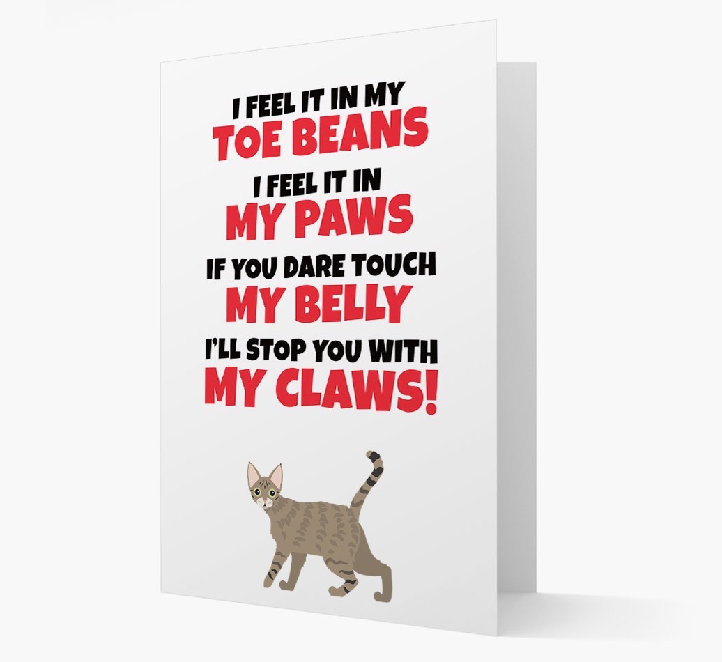 'I feel it in my...' - Personalised {breedCommonName} Card