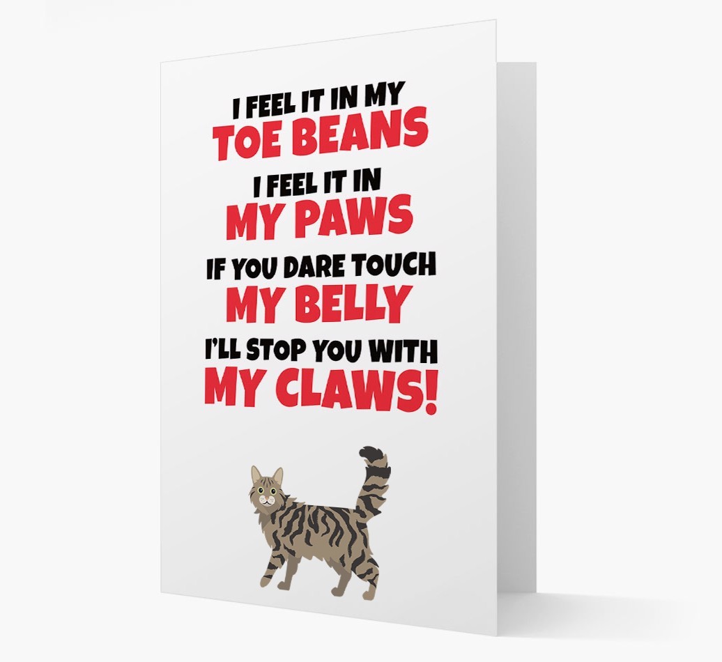 'I feel it in my...' - Personalised {breedCommonName} Card