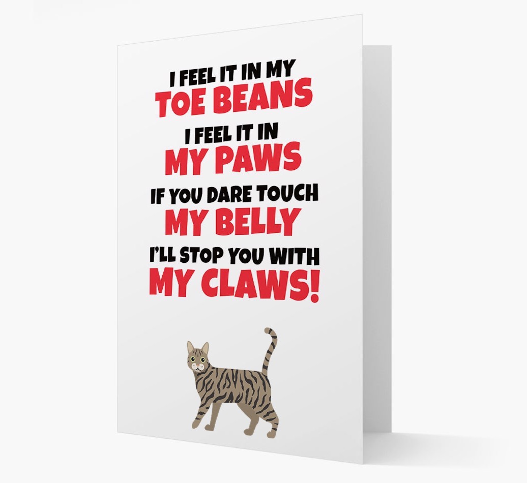 'I feel it in my...' - Personalised {breedCommonName} Card