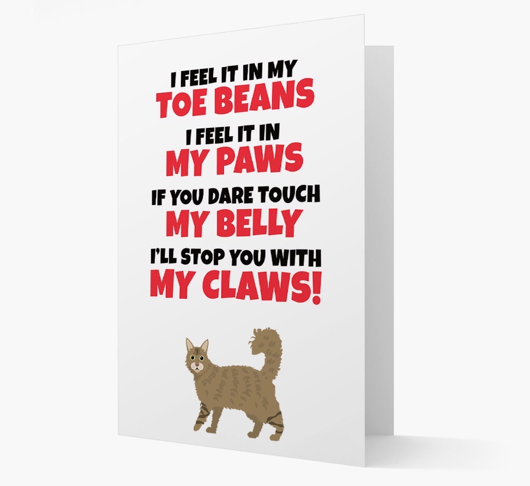 'I feel it in my...' - Personalised {breedCommonName} Card