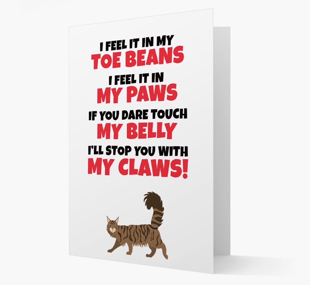 'I feel it in my...' - Personalised {breedCommonName} Card