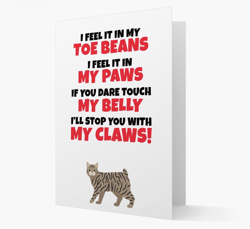 'I feel it in my...' - Personalised {breedCommonName} Card