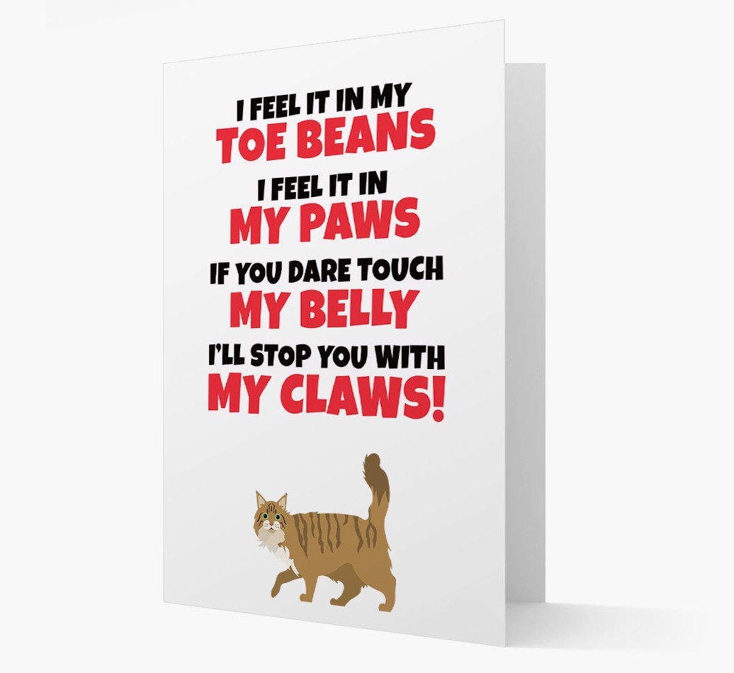 'I feel it in my...' - Personalised {breedCommonName} Card