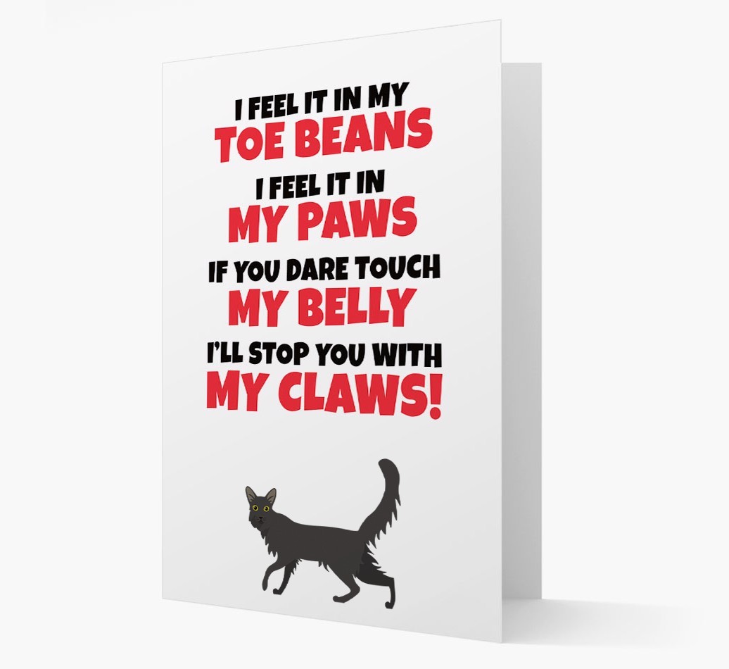 'I feel it in my...' - Personalised {breedCommonName} Card