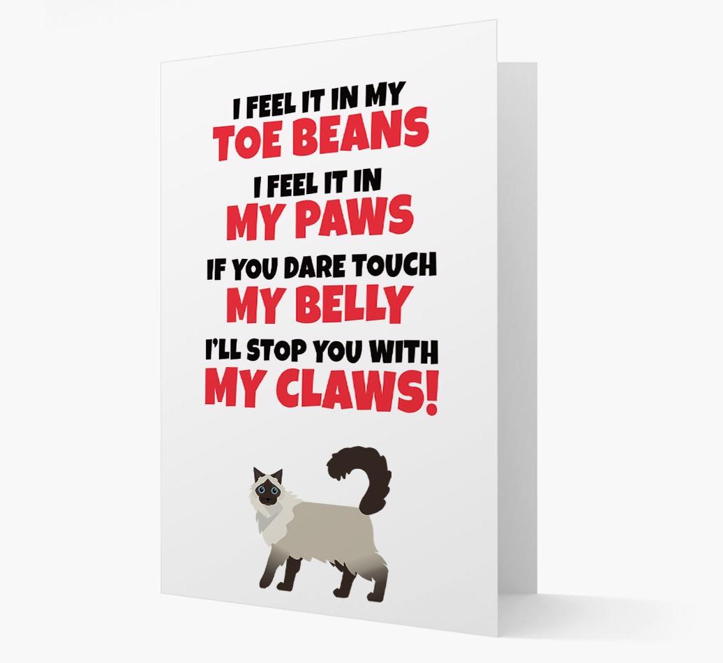 'I feel it in my...' - Personalized {breedCommonName} Card