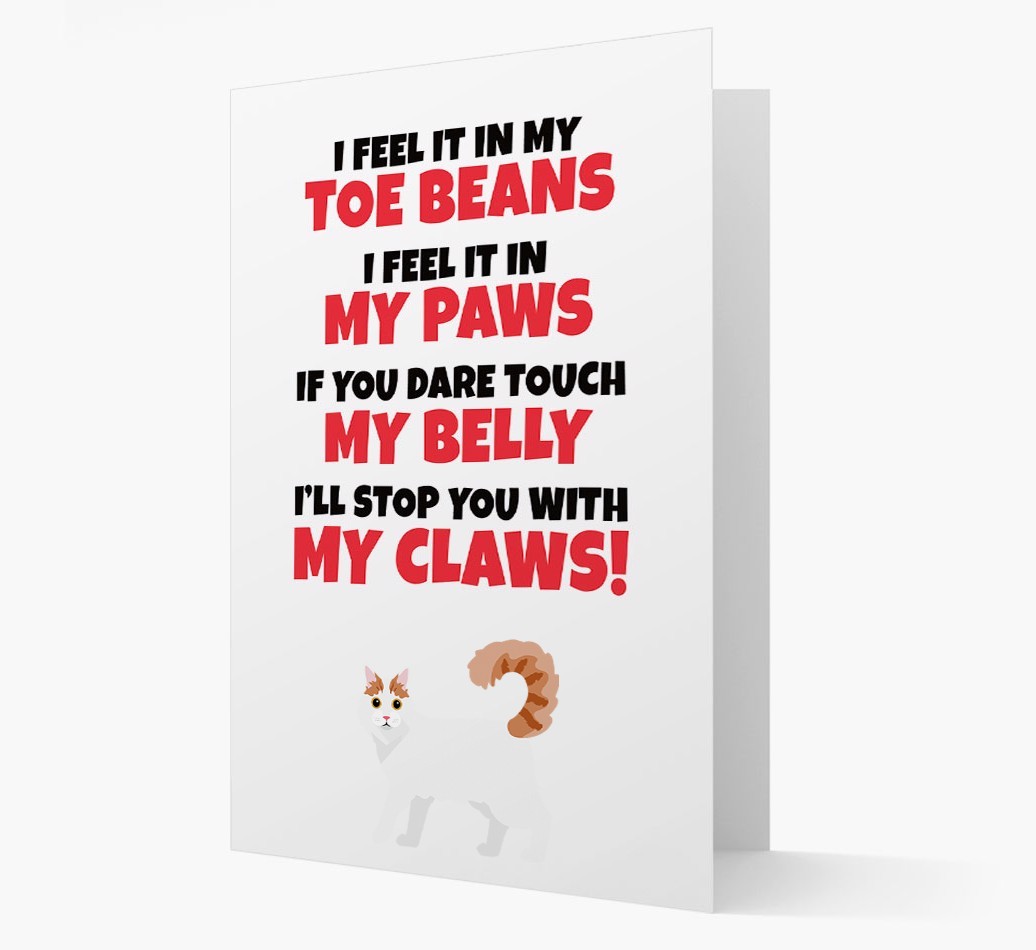 'I feel it in my...' - Personalised {breedCommonName} Card