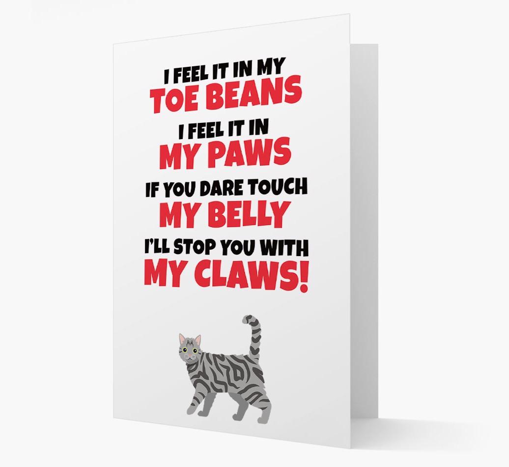 'I feel it in my...' - Personalized {breedCommonName} Card