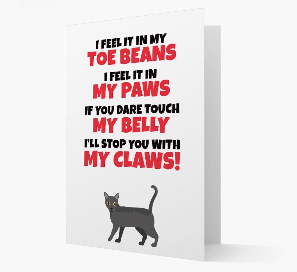 'I feel it in my...' - Personalized {breedCommonName} Card