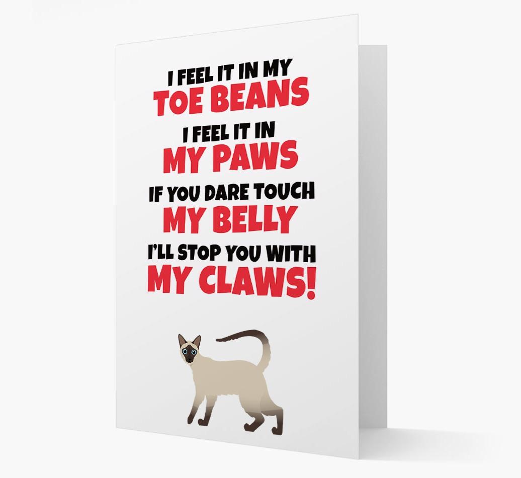 'I feel it in my...' - Personalized {breedCommonName} Card