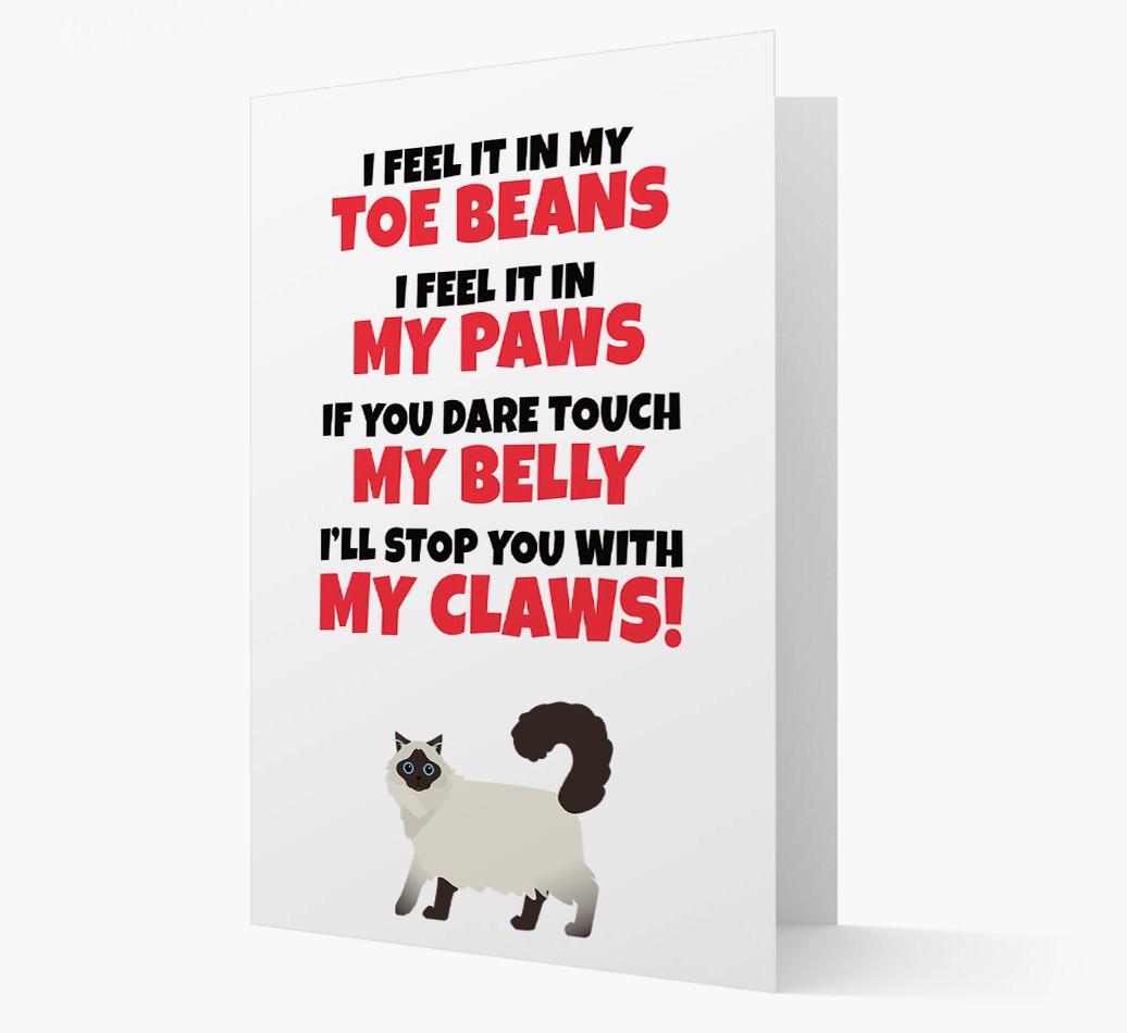 'I feel it in my...' - Personalized {breedCommonName} Card