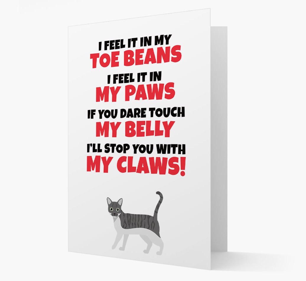 'I feel it in my...' - Personalized {breedCommonName} Card