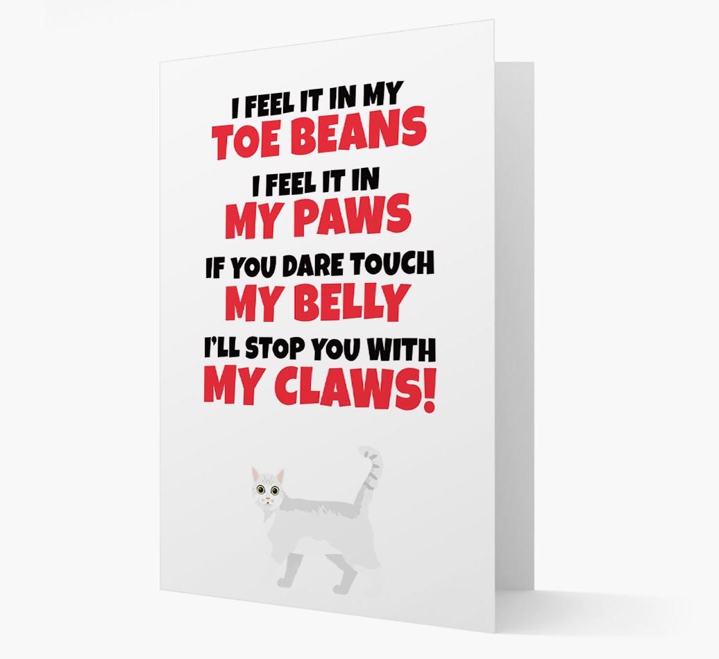 'I feel it in my...' - Personalized {breedCommonName} Card